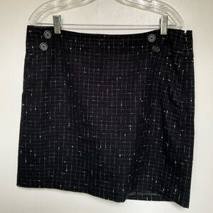 ✨Ann Taylor Black Tweed Skirt Size 12